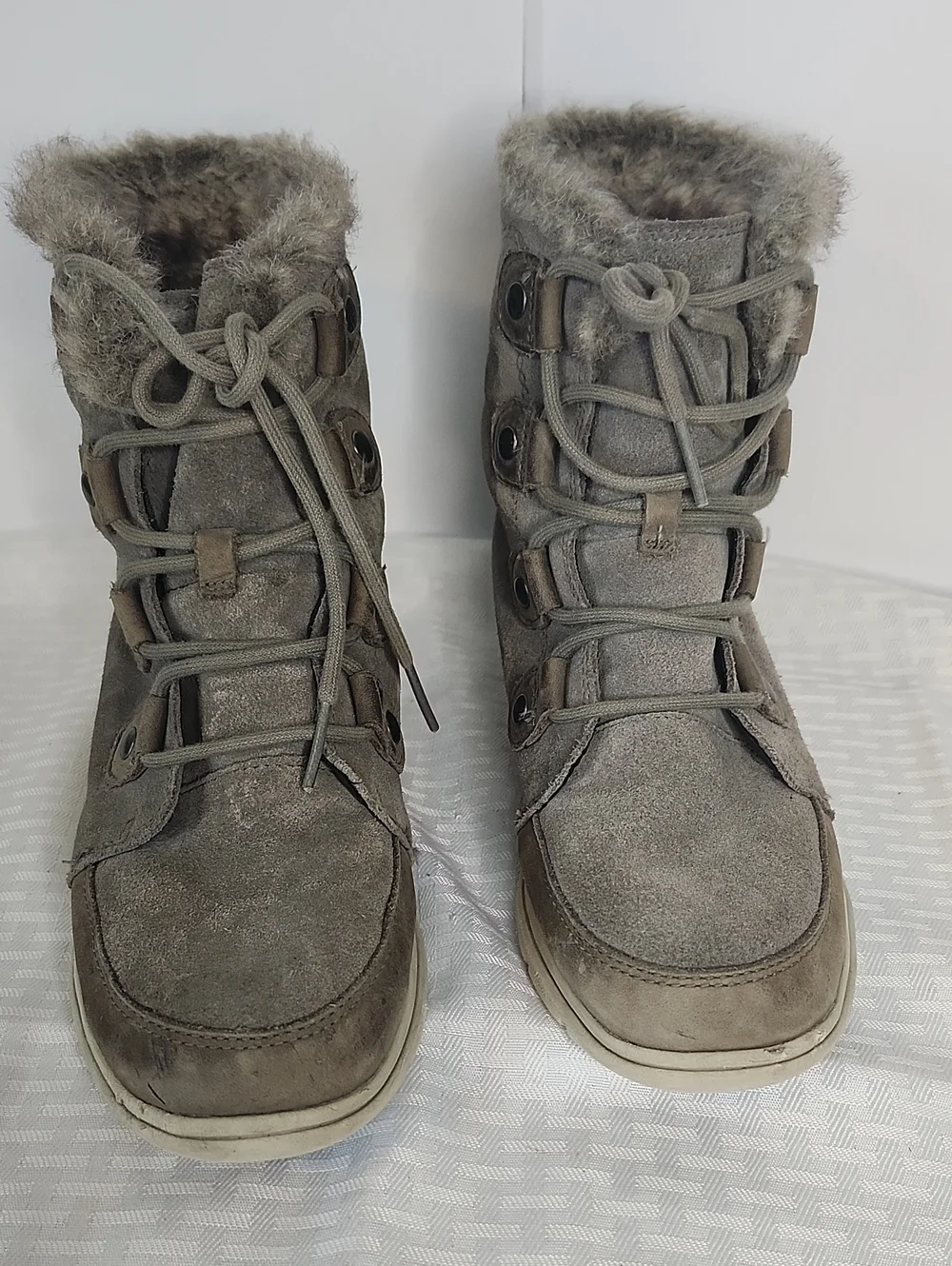 Sorel Boots Leather Faux Fur Ankle